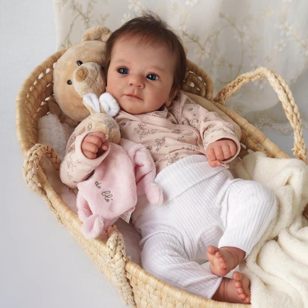 19 Zoll Reborn Babypuppe Realistisches Neugeborenes Realistische Puppe Für Kinder Spaß Spielzeit Geschenk