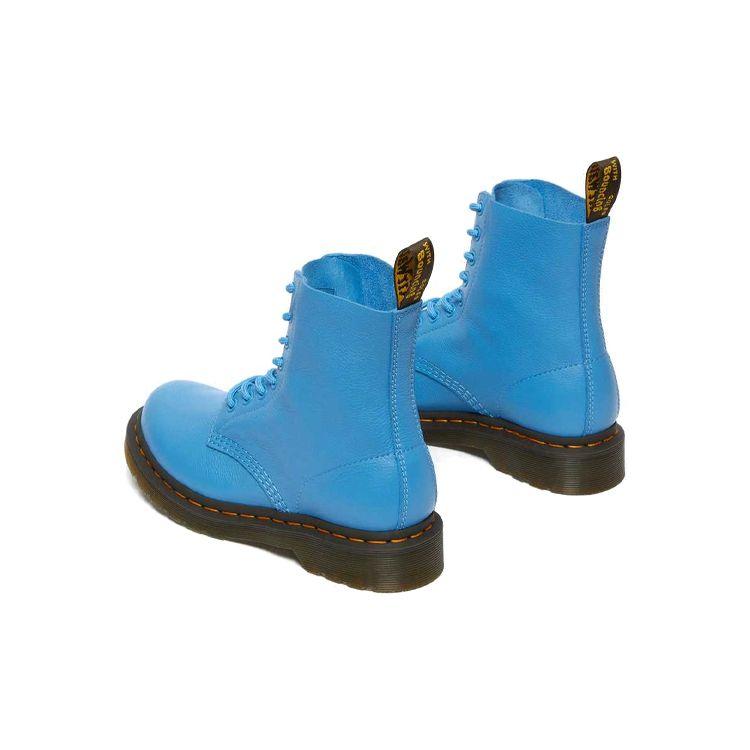 Dr. Martens 1460 Leather Round Toe Lace-Up Short Boots Women Boots Medium-Blue 26902416