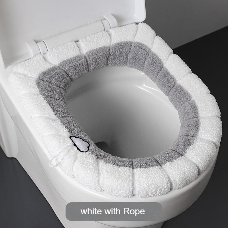 1PC Universal Soft Toilet Seat Cover - Non-Slip Pumpkin Pattern Cushion, Warm Closestool Mat for Bathroom, Home & RV Accessories