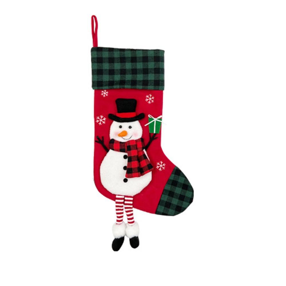 Penguin Large Candy Christmas Stocking Elk Fireplace Christmas Stocking  Garden