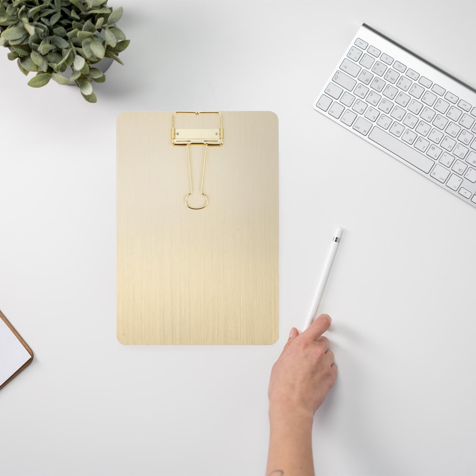 

Блокнот для заметок А5 Шина Медсестра Офис Карманные папки Меню Планшет для обмена Нержавеющая сталь Скоросшиватель