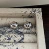 Unique Woven Design Light Luxury Simple Geometric Stud Earrings Metal High-End Trendy Stud Earrings Earrings