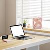 Square Desk Fan USB Rechargeable Low Noise Strong Wind Personal Fan Home Office Travel Outdoor Portable Electric Cooling Fan
