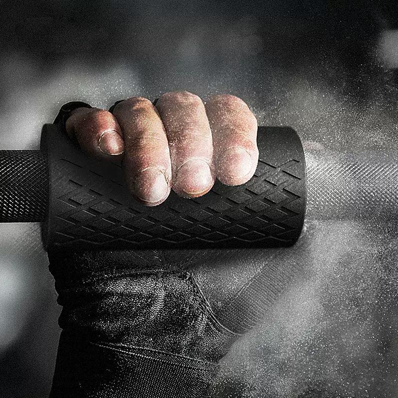Eco-friendly Silicone Dumbbell & Barbell Thick Grip Set