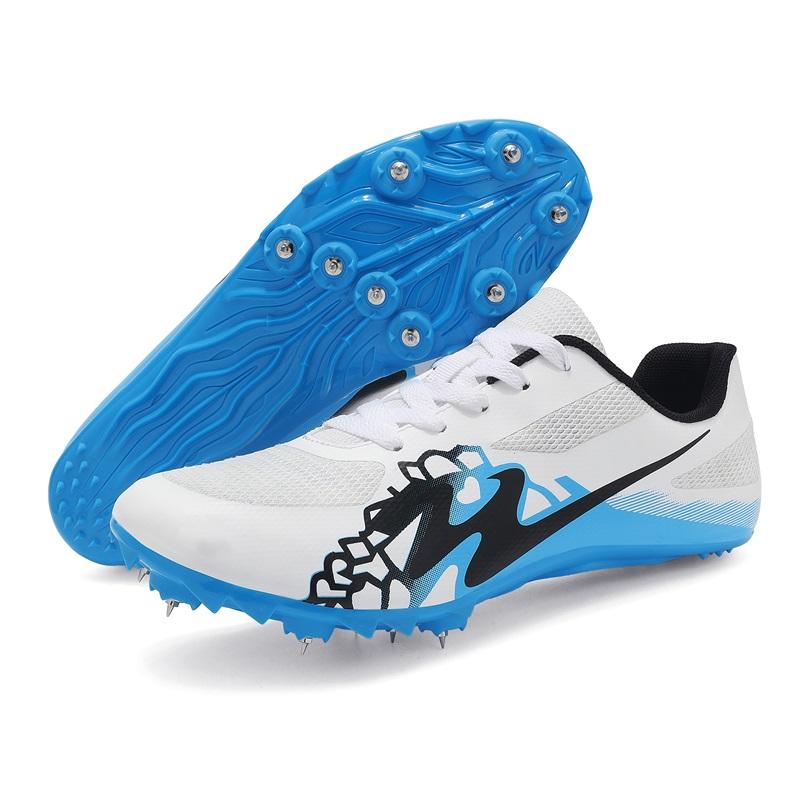 Track and Field Shoes Spikes Speed Running Sprint Sneakers LightWeight Soft Professional Athletic Long Jump Sport Shoes  New