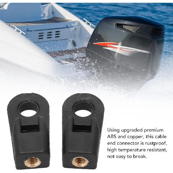 2pcs Outboard Control Box Cable End Connector ABS Copper 67275-95600 Replacement for SUZUKI 3300C THROTTLE AND SHIFT CONTROL BOX CABLE