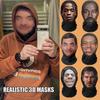 Realistické 3D masky Elastická síťovina Maska přes celou tvář pro muže ženy Cosplay Pokrývka hlavy Hip Hop Móda Kukla Kapuce Klobouk Pokrývka hlavy