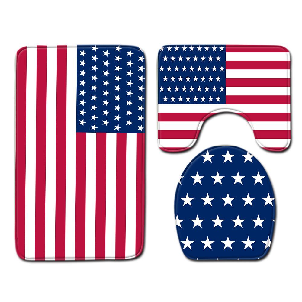 Bathroom Floor Mat Bathroom Mat Toilet Three-Piece Set