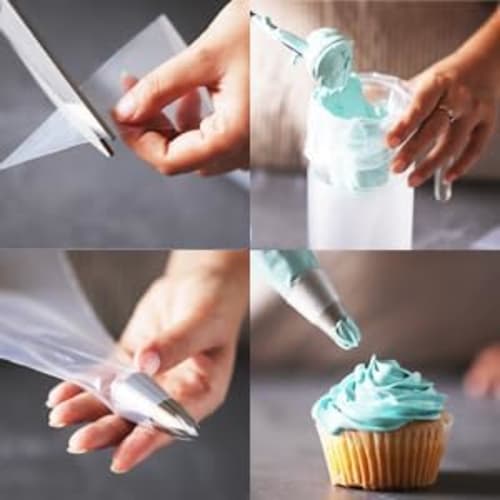 Set of 3 Stainless Steel Round and Flower-Shaped Piping Tips for Mont Blanc Pastry Piping, Cake Making Tools, DIY Cake Decorating Tools, Cream Puff Pa