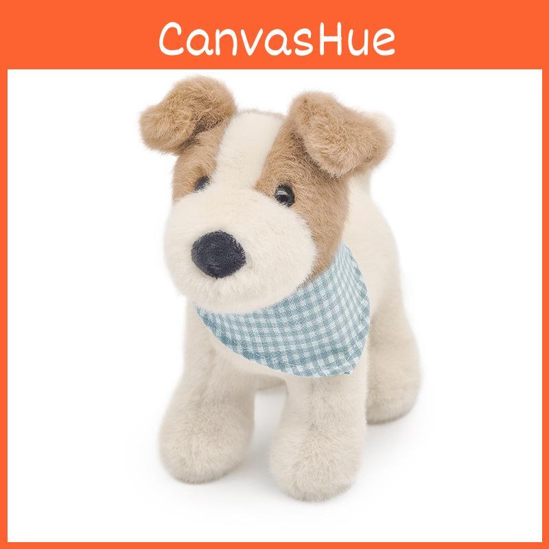 Fox Terrier Plush Toy Animal Dog Stuffed Doll Room Decoration Kids Gift 18cm