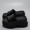 Solid Color EVA Platform Slippers Women Thick Sole Non Slip Beach Slides Sandals Lady Summer Soft Sole Wedge Heel Slipper
