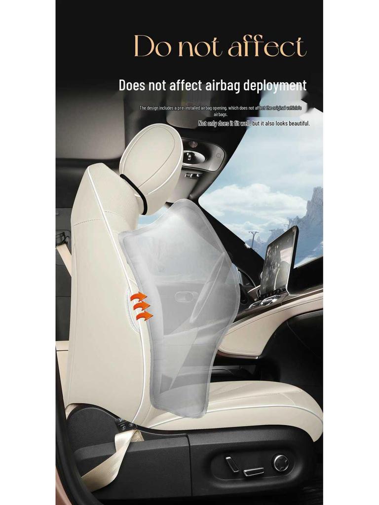 Smart 1 Gen Luxury Leather Car Seat Cushion: Fully Enclosed, Wear-Resistant, Breathable