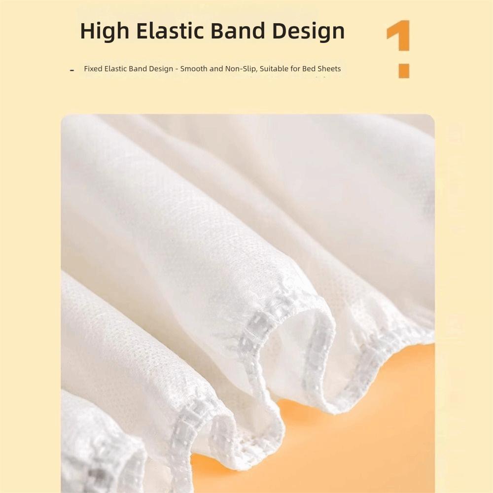 Convenient Non-Woven Disposable Fitted Sheet Non Slip Sanitary Disposable Bedding Set Elastic Bands Bedding Set Hotel
