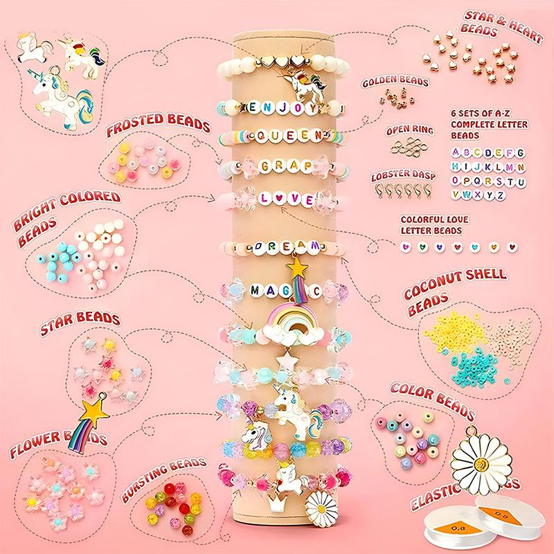 1Set Macaroon Color Beads Kit For Diy Jewelry Making Flat Loose Beads Kits Diy Jewelry Making Set Diy Jewelry Making Supplies