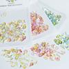 100 st/förpackning Aurora Flatback blandad form Harts Rhinestones Nail Art dekoration