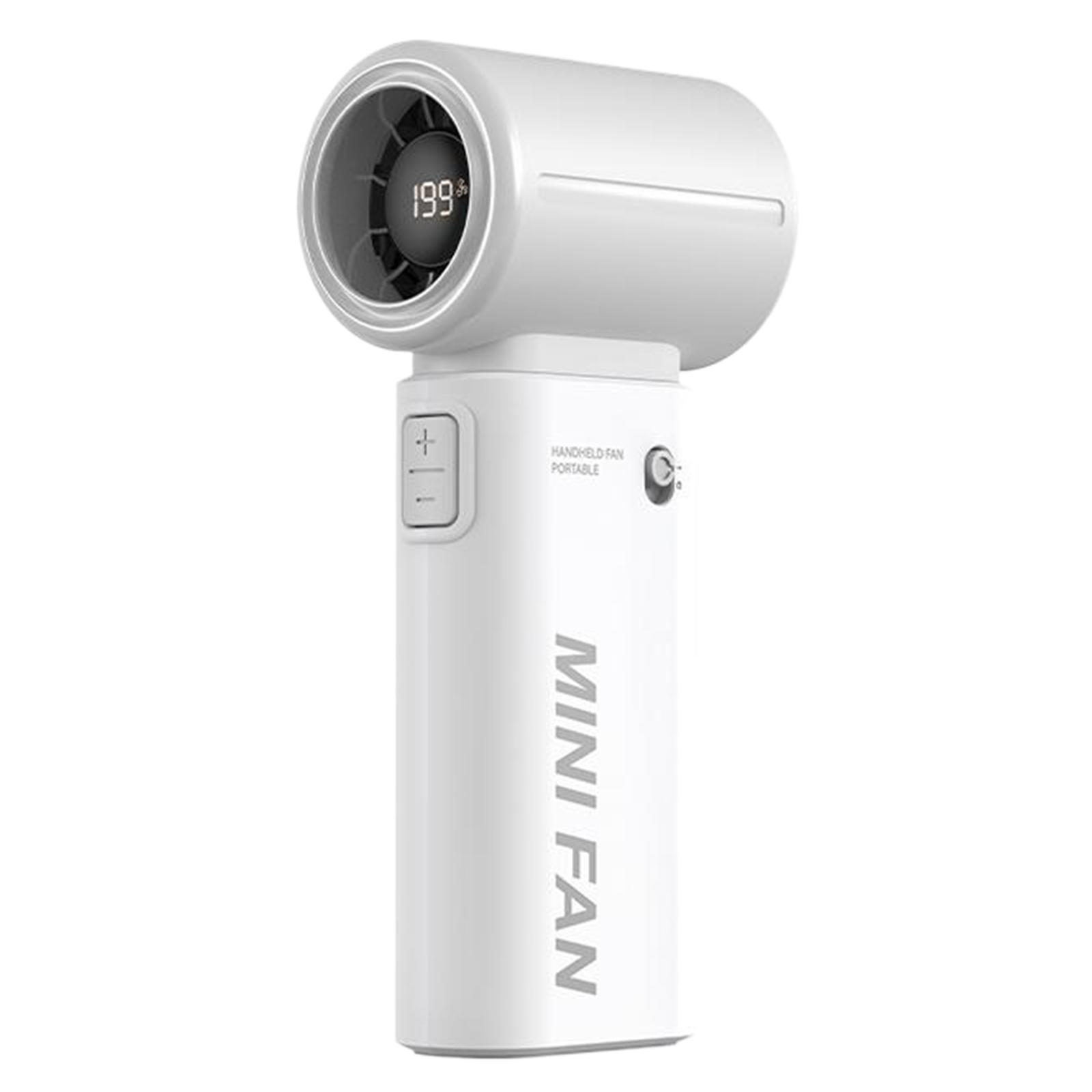 

Portable Handheld Fan 199 Speeds Mini Personal Fan 3600mAh Rechargeable with Digital Display for Travel Makeup Outdoor Indoor
