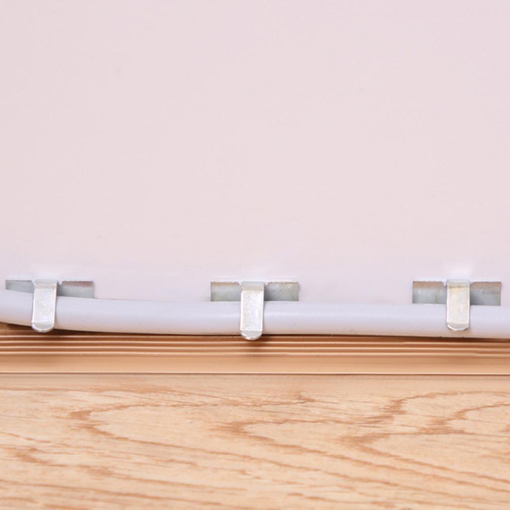 10Pcs Cable Clip Fireproof Versatile Adhesive Cable Organizer Wire Clip for Home Factory Office