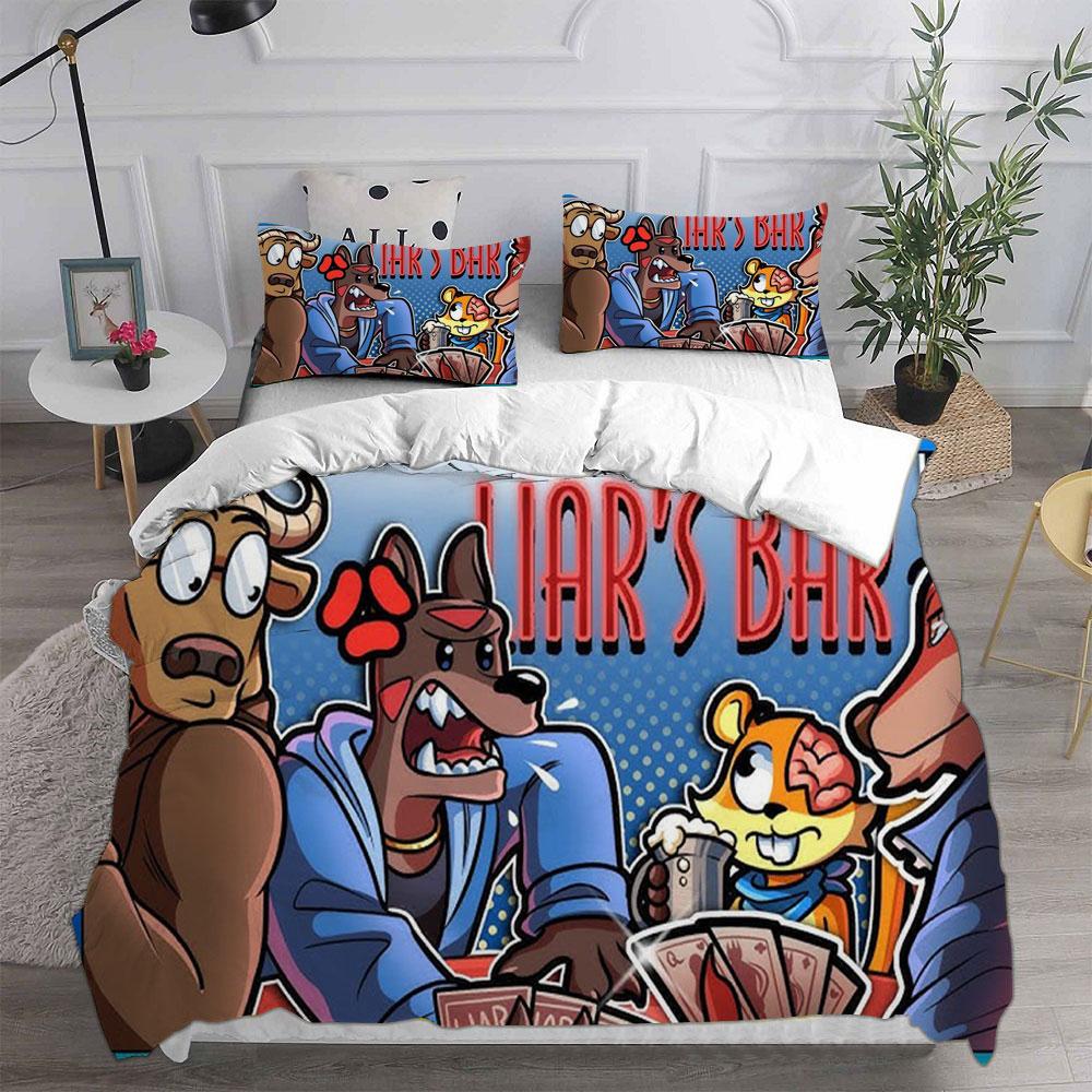 Liar's Bar Bedding Sets Quilt Bed Cover Comforter Duvet Cover Pillow Case 2-3 Pieces Sets Kids Adult Bedroom Decor