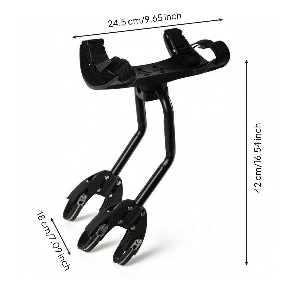 Fahrrad-Gepäckträger mit Nylon-Plattform Stabiles Heckgepäck Verstellbarer Träger