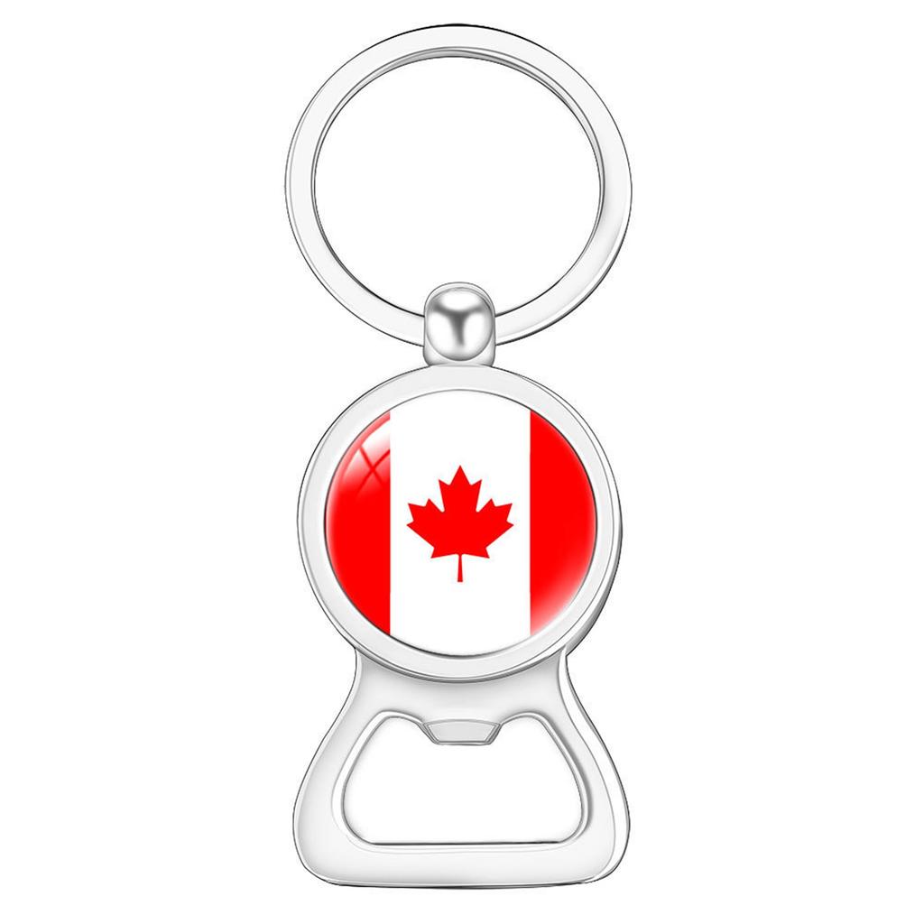 Flag Flag Bottle Opener Keychain International Sports Events Beer Bottle Opener Metal Keychain Backpack Decor Party-Celebration