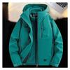 Detachable Hooded Raincoat Windproof Waterproof Jacket for Hiking Camping Outdoor Sports Men Women Three in One
