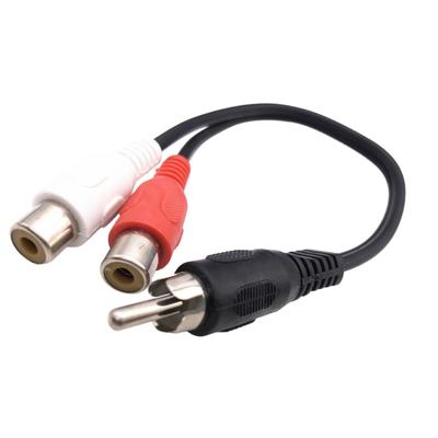 Quality Splitter Cable for Car Music Systems and Home Theater Double Music Video Signal Transmission Cord Wire