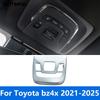 For Toyota Bz4x - 2024 2025 Carbon Fiber Reading Light Cover Trim Car Roof Lamp Frame Interior Accessories Car Styling