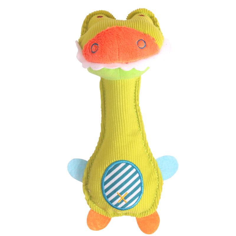 Baby Rattle Hand Grasp Stick with BB Sound - Super Cute Plush Toy Hand Puppet