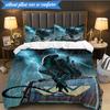 Alien Horror Artwork 3pcs K-pop Music Group Bedding set,Ideal for Bedroom, Dormitory,Including Duvet Cover And 2pcs Pillowcases,Fan Gifts