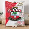 Name Custom Southampton Fc Print Flannel Blanket High Quality Warm Comfortable Cover for All Seasons Perfect for Gifts Home Decor