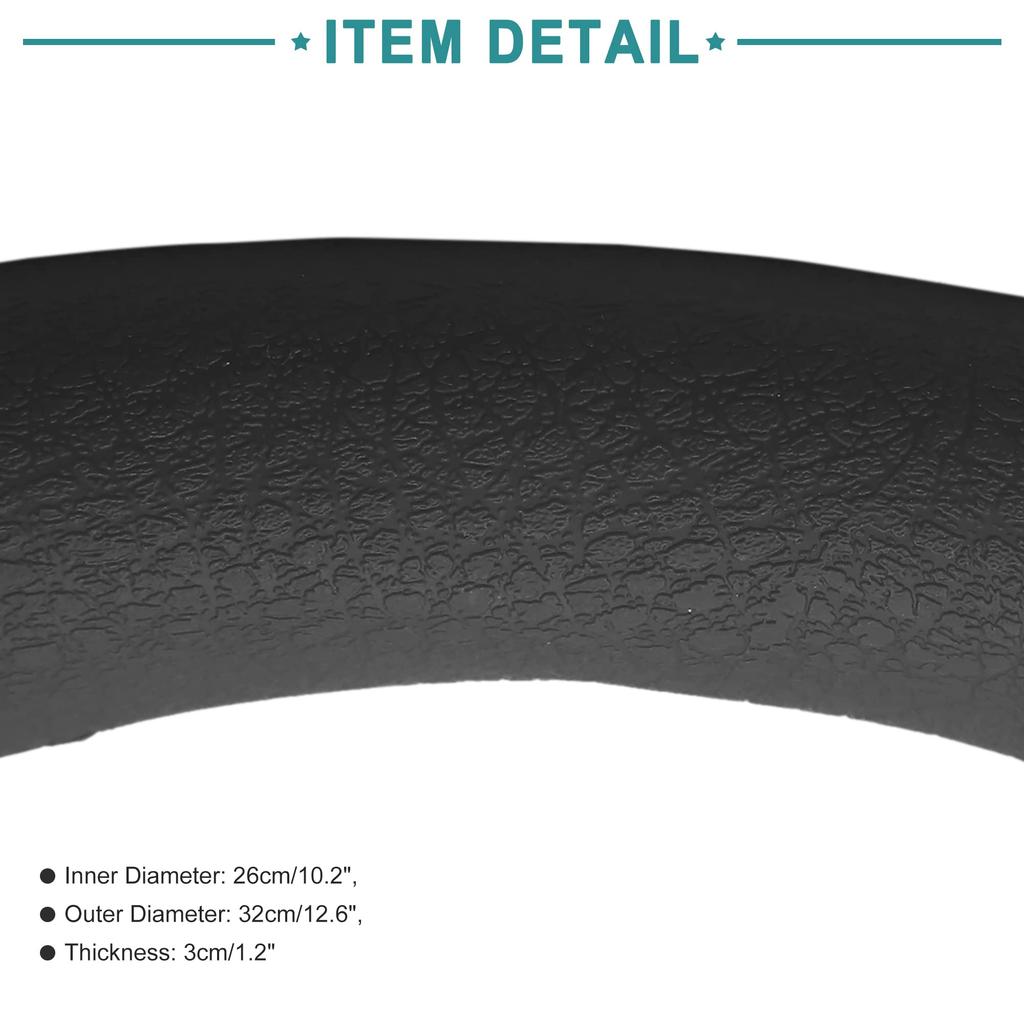 ACROPIX Car Steering Wheel Cover Rubber Anti-Slip Comfortable Universal 32cm