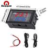 Three-Digit Dual-Display Digital Thermometer With NTC Metal DC4-28V Waterproof Dual Probes Red and Blue Display