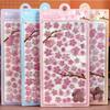 Creative Plant Pink Sakura Cartoon 3D Stickers Kawaii Girl DIY Stationery Suitcase Laptop Cute Decoration Sticker Gifts