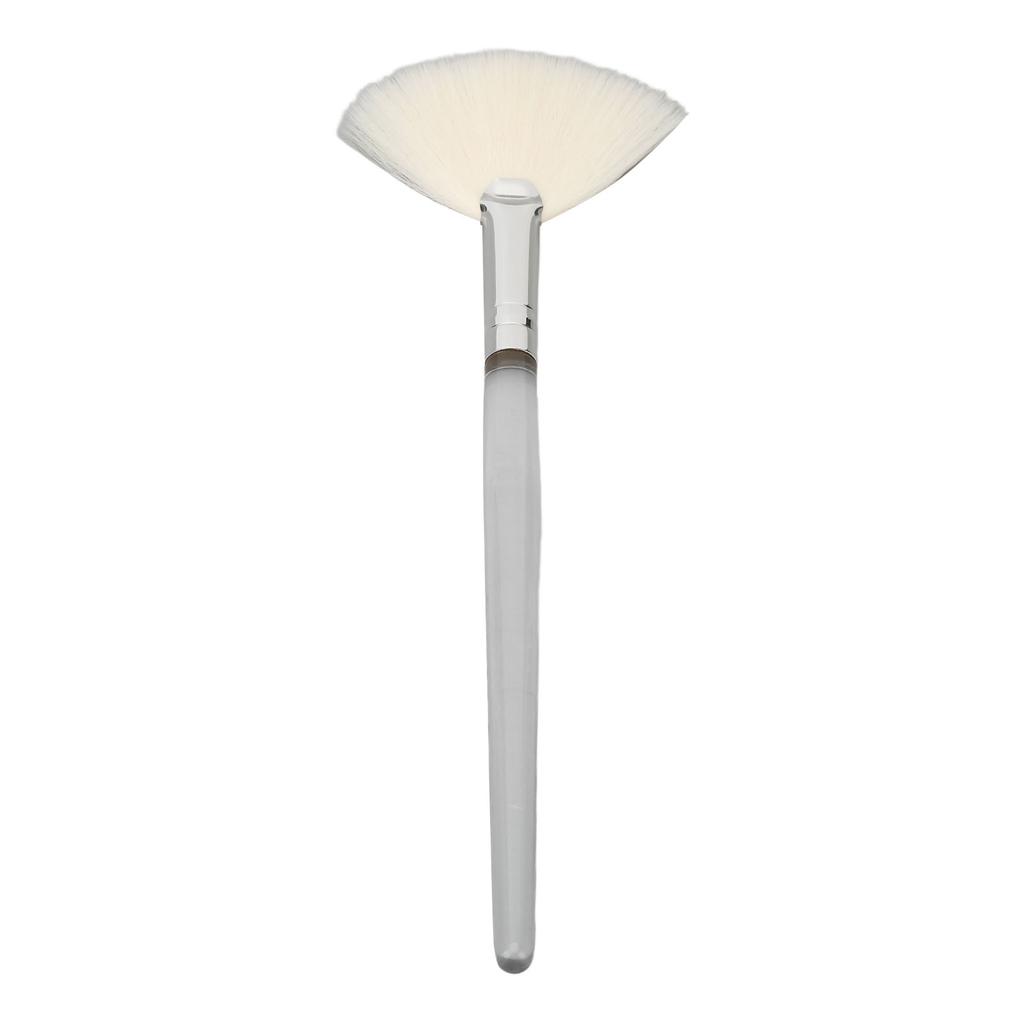 Vějířový štětec na obličejovou masku Průhledná rukojeť Kosmetický plochý štětec na obličej pro kosmetický salon Velký