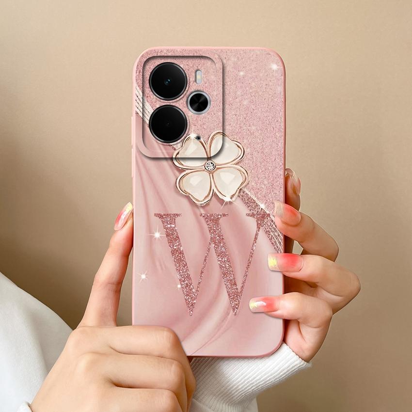 For Oppo Realme 14 15 16 13 Pro 14T 14X 15T 15X 14ProLite Phone Case Luxury Gold Crown Letters Shell Lightweight Matte Silicone Camera Protector Cover