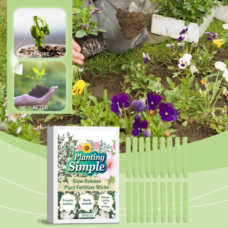 Plant Growth Support Sticks Improve Nutrient Enhances Soil Condition and Increase Resistance Perfect for Gardens Farms