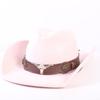 Popular European and American Classic Suede Western Cowboy Hat, Men's and Women's Fashion Big-brimmed Top Hat Shade