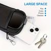 1pc Portable Glasses Protective Case, Glasses Bag Portable Mobile Phone Storage Bag Diving Coin Purse Double Pocket Storage Bag Storage Bag
