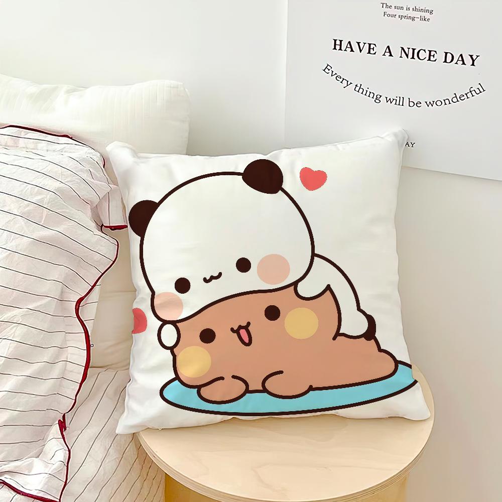 couple Comfortable soft Pillow Case for Sofa bear cartoon kawaii Living Room Home office d-dudu Decor Protective Covers b-Bubu