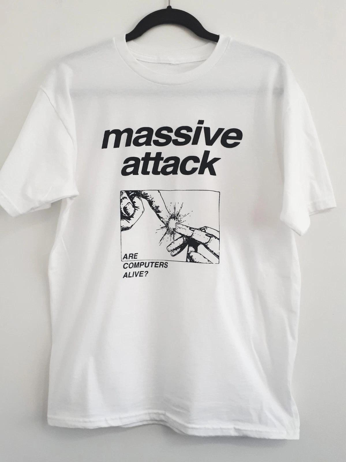 MASSIVE ATTACK Are Computer Alive T Shirt Full Size S-5XL XXXL