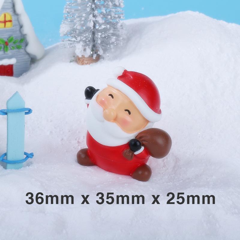 Ornaments Santa Claus Snow Scene Window Display Accessories Resin Accessories Handicrafts Home Decoration