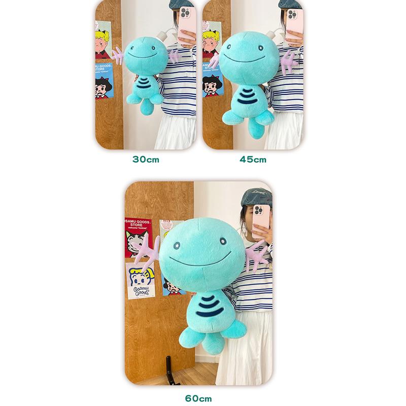 30-60Cm Wooper Pokémon Plush Toys Cute Large Cartoon Plushie Anime Birthday Pillow Doll Stuffed Gift For Kids Xmas