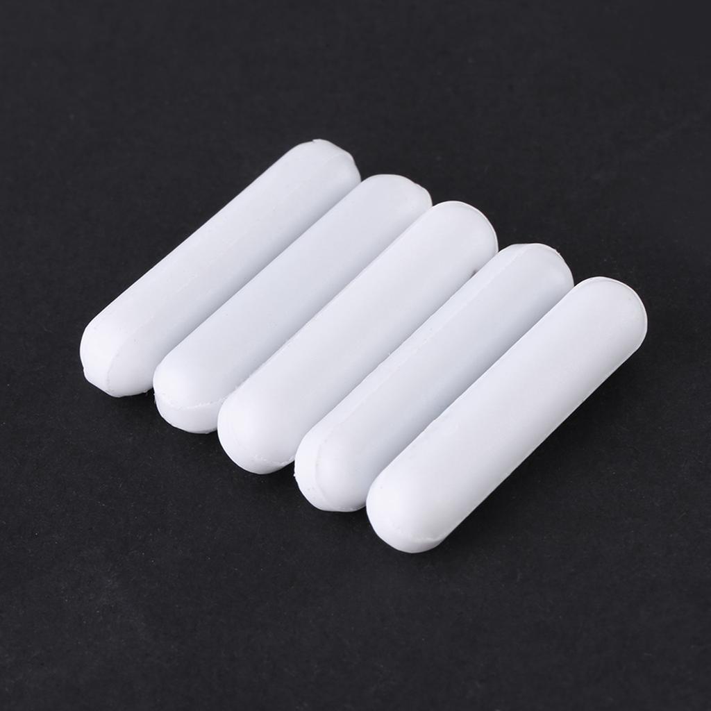 5pcs Type C White Color PTFE Stir Bar Laboratory Stirrer Flea Lab Spinner for Magnetic Mixer