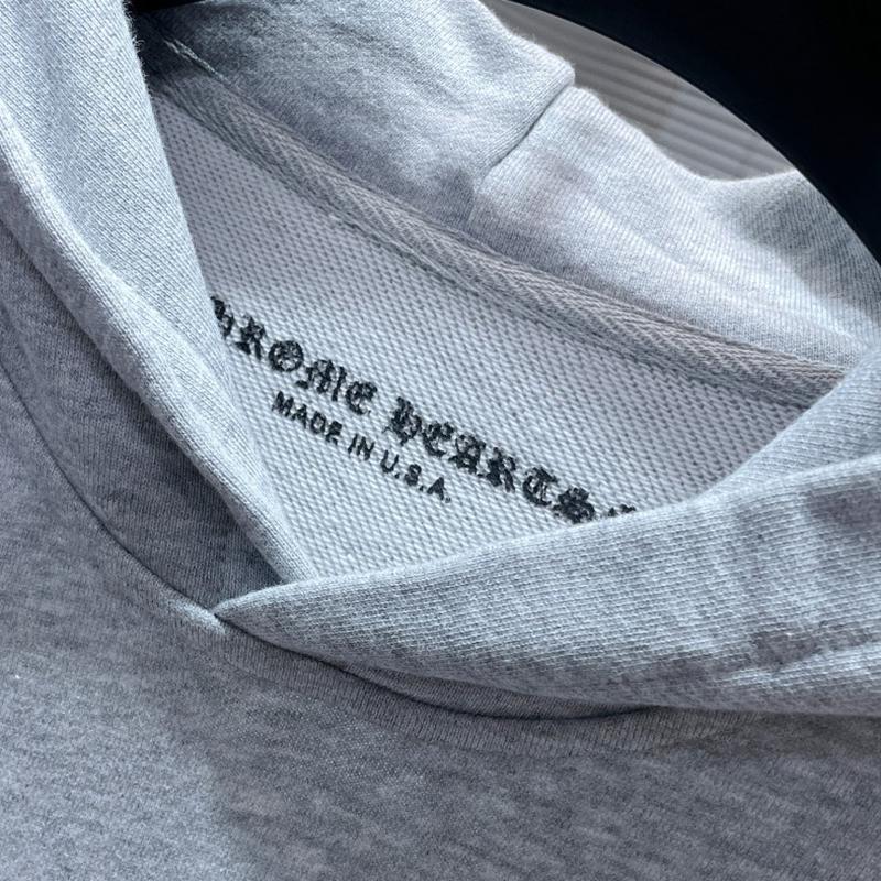 8303 CHROME HEARTS 2025 Ny Vår og Høst Pluss-størrelse Tynn Stil Klassisk Stil Logo Hettegenser for Par