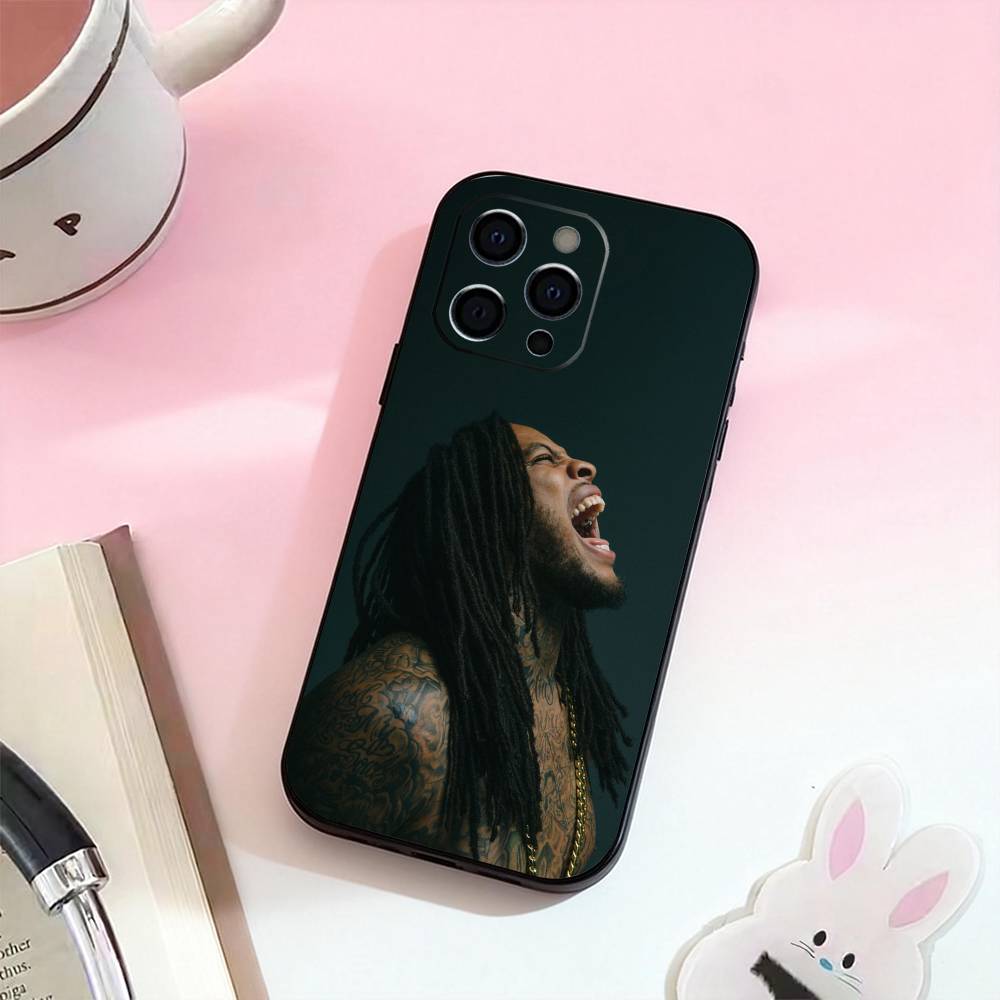 

Rapper waka flocka flame Phone Case For iPhone 17,16,15,14,13,12,11 Plus,Pro Max,Soft Silicone Black Cover iPhone14Pro