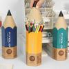 Unique Pencil Shaped Pen Holder for Desk Dustproof Desktop Organizer Case Makeup Brushes Holder Brush Storage Container
