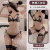 Sex Underwear Bound Three-point Sexy Lace Seduction Bra Underwear Women's Transparent Pajamas Private Clothes Uniform Set