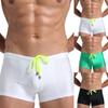 Herr Badbyxor med Platta Sidor Mode Snörning Strand Andningsbara Snabbtorkande Badbyxor