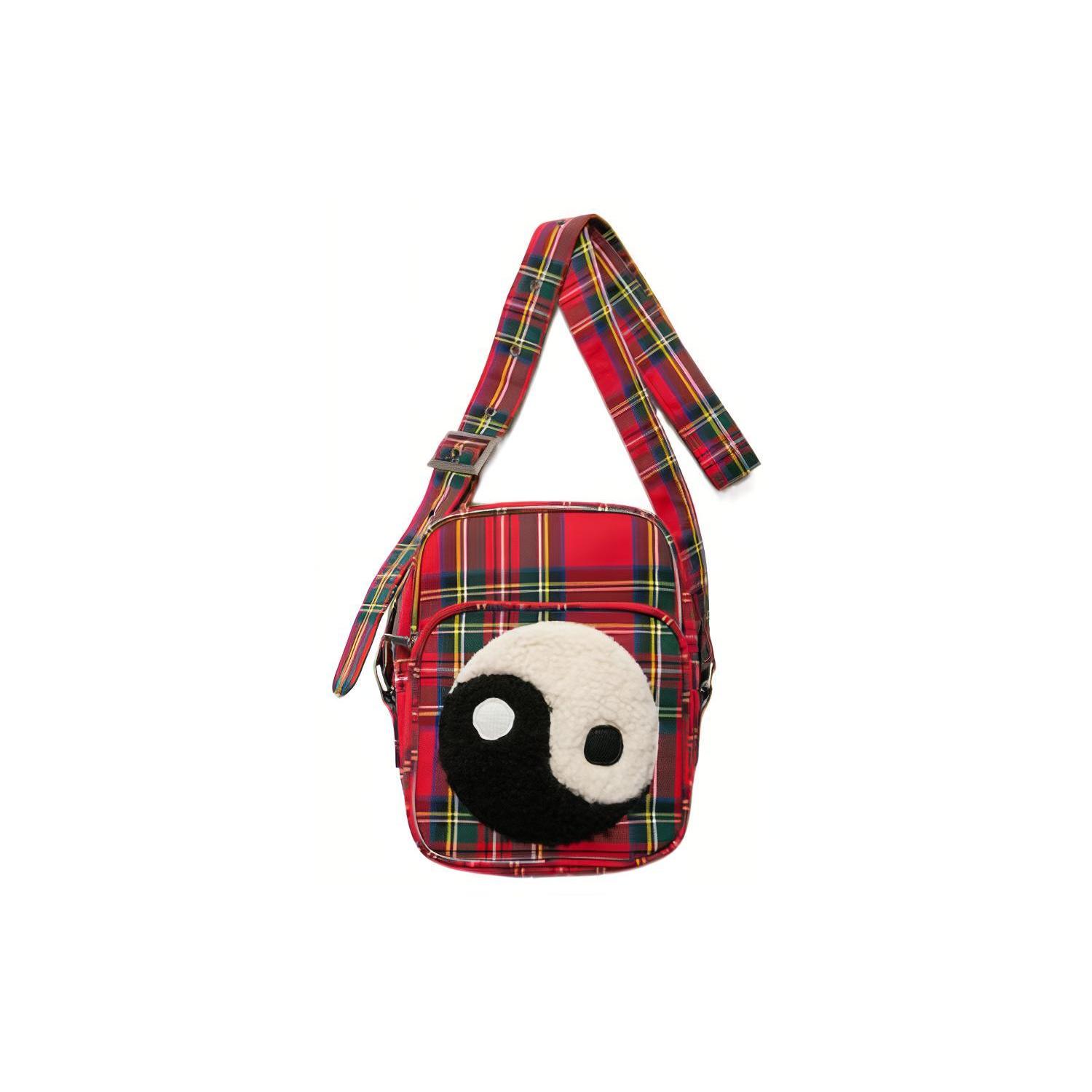 

Новая сумка кросс-боди из полиэстера HUMAN MADE, сумка через плечо, обычная, мужская, красная CP06GD002 18.0*14.0*24.1CM