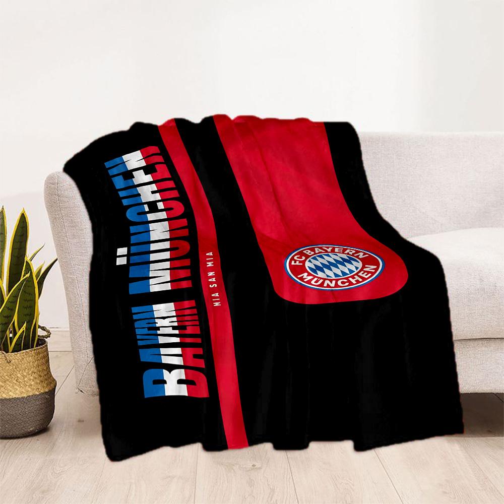 Bayern Munich Blanket Soft Warm Cozy Suitable for Couch Sofa Bedding Four Seasons Universal Modern Gifts For Family Or Friends